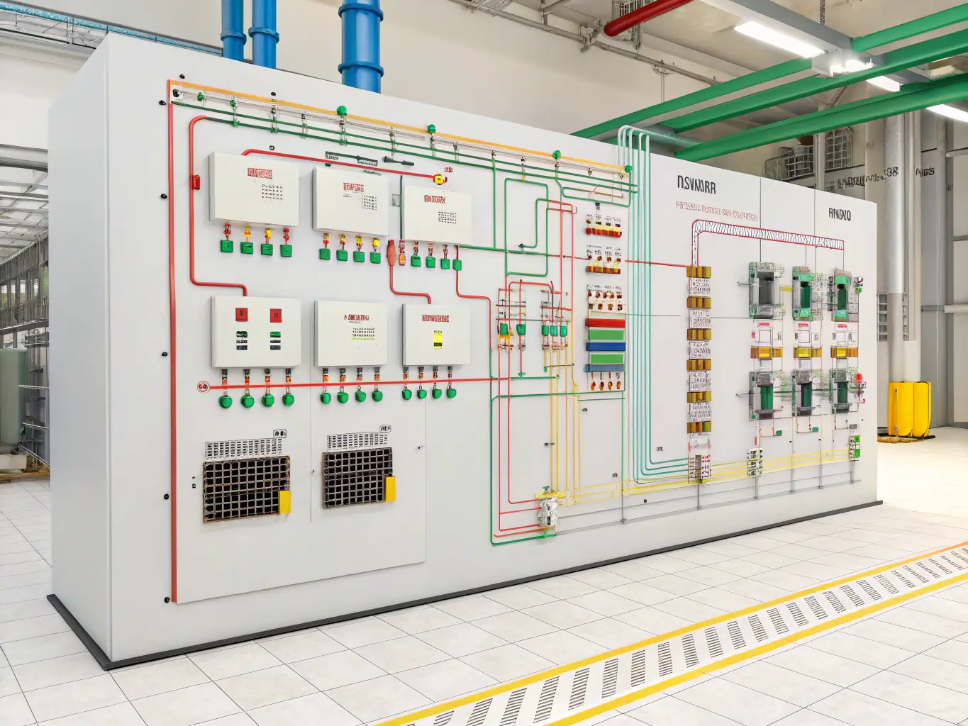 A detailed image showcasing the internal components of an Omedx generator set, highlighting its advanced technology and compliance with technical standards.